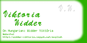 viktoria widder business card